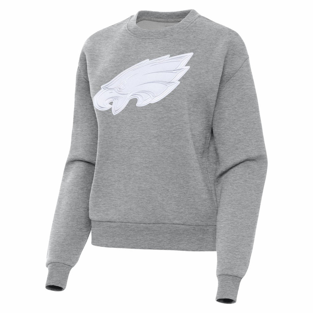 Philadelphia Eagles Antigua Women's Victory Pullover Sweatshirt - Heather Gray Pullover