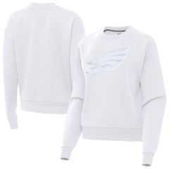 Philadelphia Eagles Antigua Women's Victory Pullover Sweatshirt - White Pullover