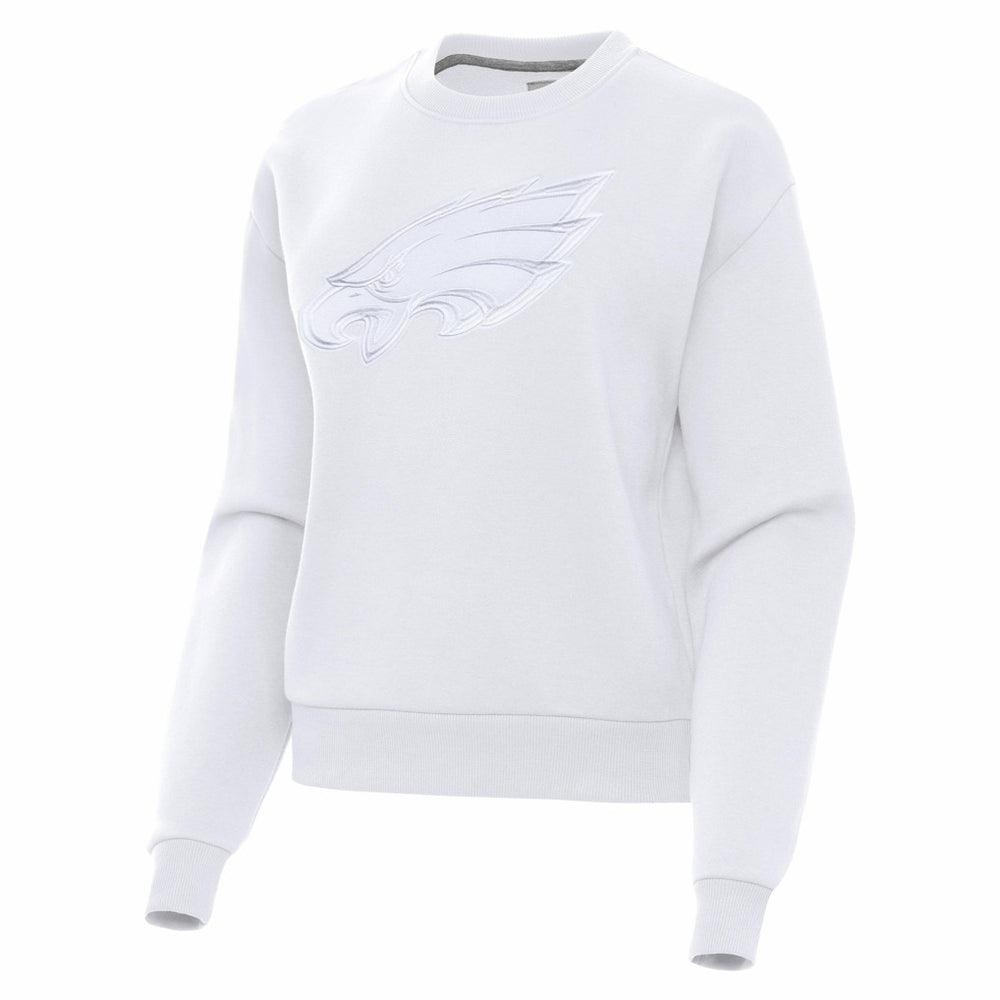 Philadelphia Eagles Antigua Women's Victory Pullover Sweatshirt - White Pullover
