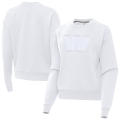 Washington Commanders Antigua Women's Victory Pullover Sweatshirt - White Pullover