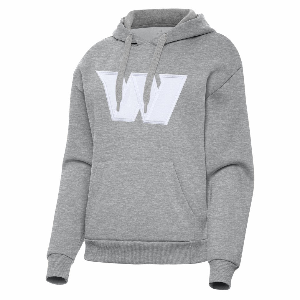 Washington Commanders Antigua Women's Victory Pullover Hoodie - Heather Gray Hoodies