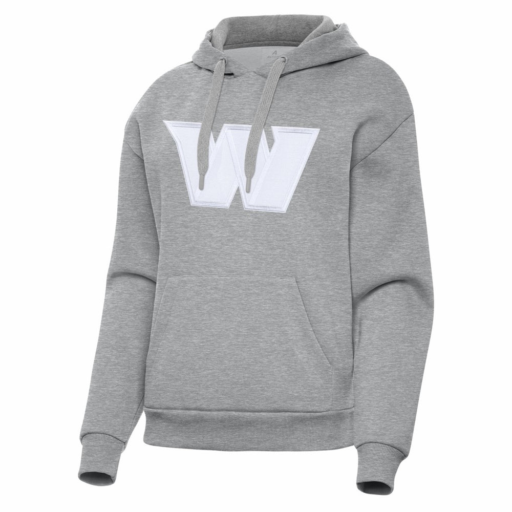 Washington Commanders Antigua Women's Victory Pullover Hoodie - Heather Gray Hoodies