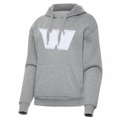 Washington Commanders Antigua Women's Victory Pullover Hoodie - Heather Gray Hoodies