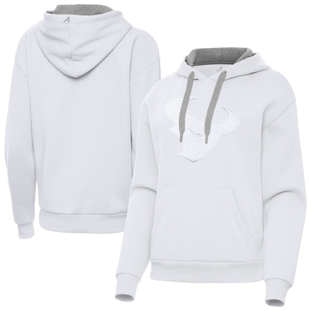 Houston Texans Antigua Women's Victory Pullover Hoodie - White Hoodies