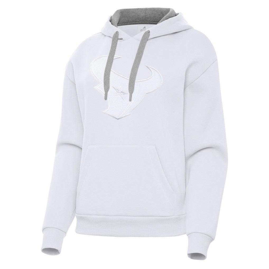 Houston Texans Antigua Women's Victory Pullover Hoodie - White Hoodies