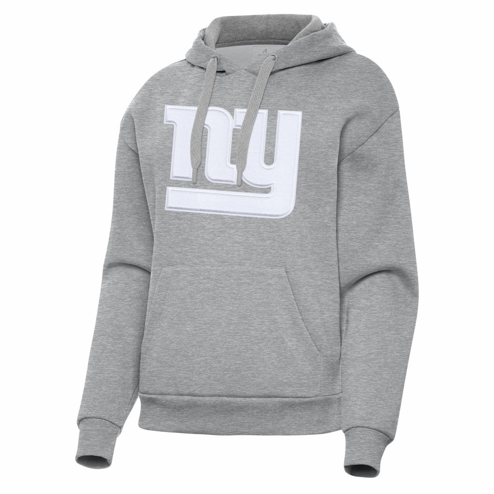 New York Giants Antigua Women's Victory Pullover Hoodie - Heather Gray Hoodies