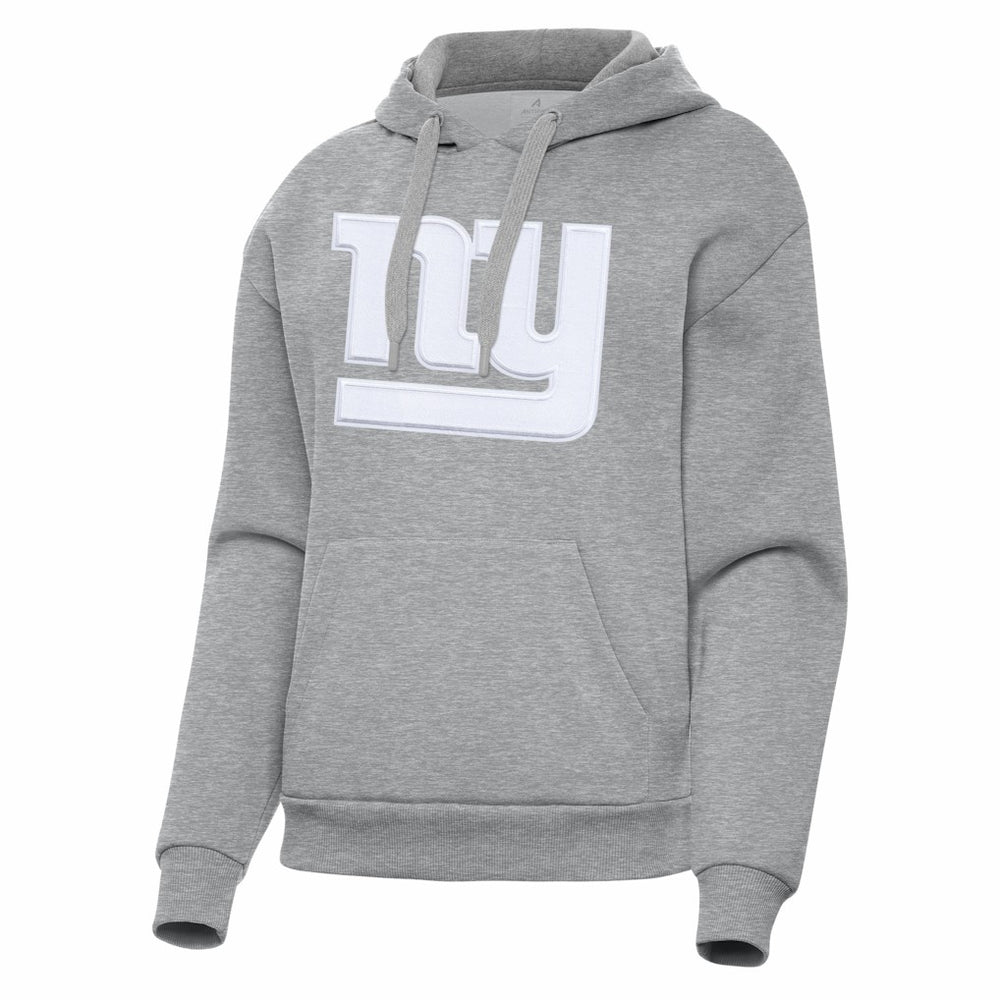 New York Giants Antigua Women's Victory Pullover Hoodie - Heather Gray Hoodies