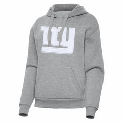 New York Giants Antigua Women's Victory Pullover Hoodie - Heather Gray Hoodies