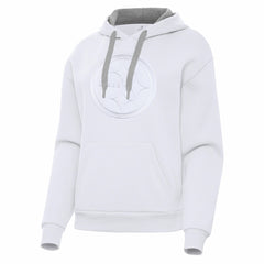 Pittsburgh Steelers Antigua Women's Victory Pullover Hoodie - White Hoodies
