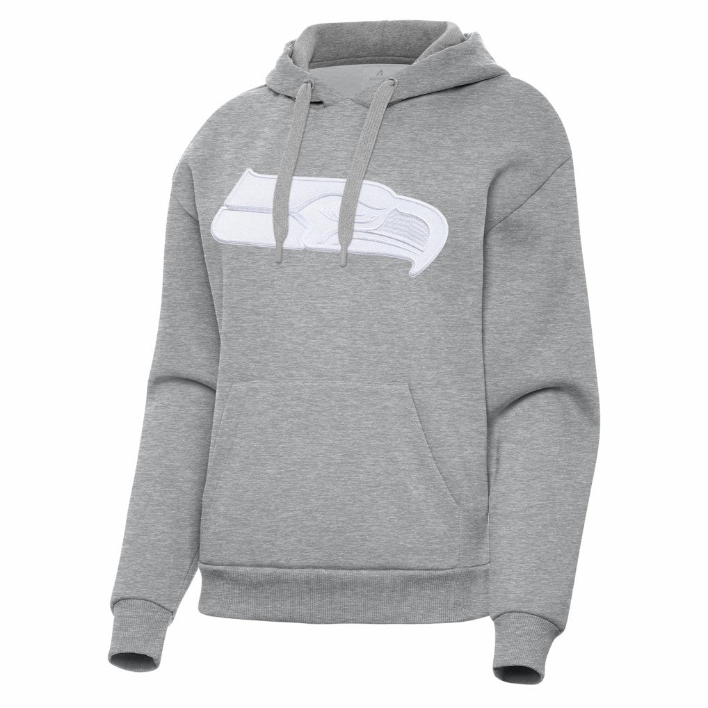 Seattle Seahawks Antigua Women's Victory Pullover Hoodie - Heather Gray Hoodies