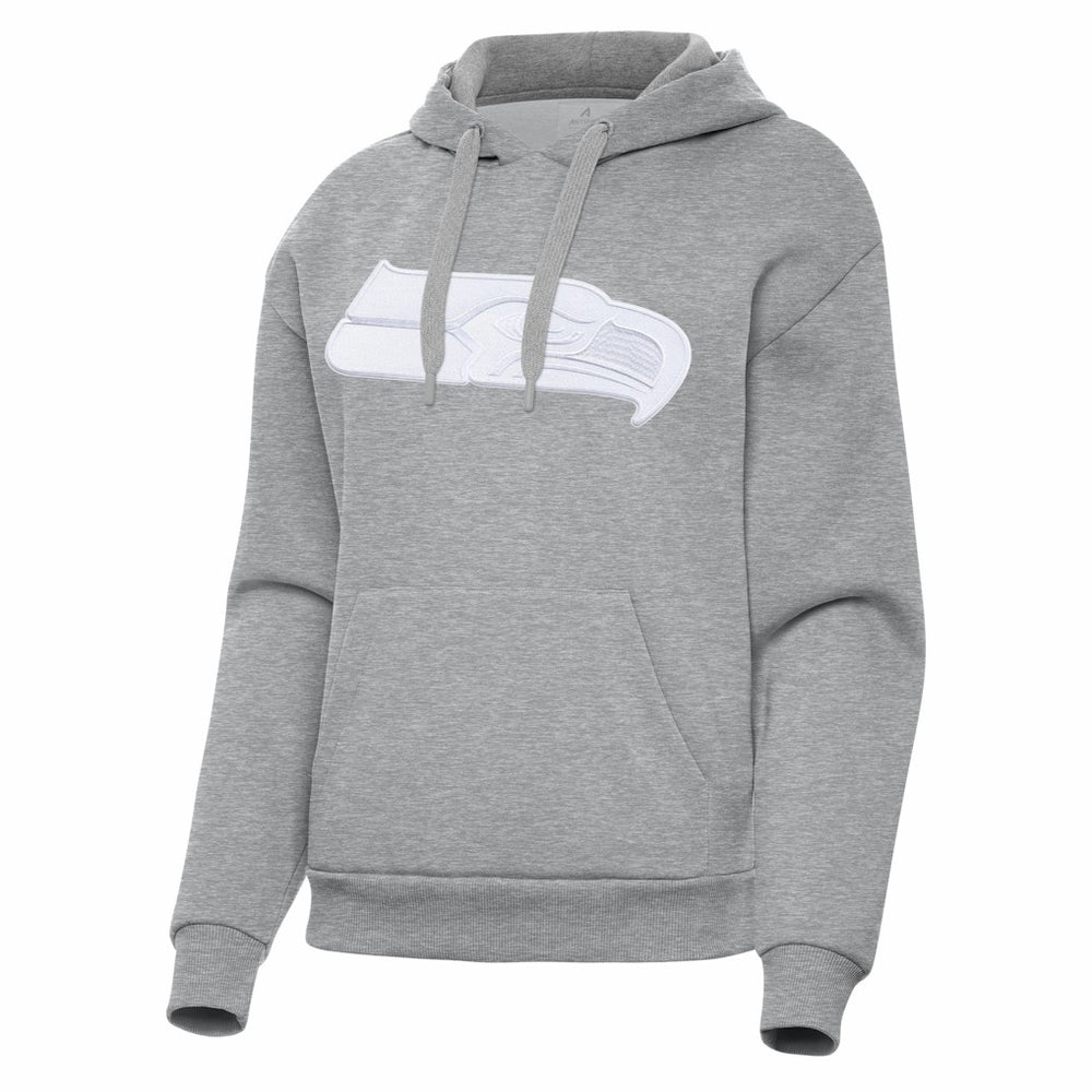 Seattle Seahawks Antigua Women's Victory Pullover Hoodie - Heather Gray Hoodies