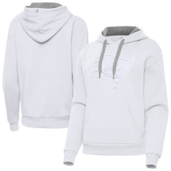 Tampa Bay Buccaneers Antigua Women's Victory Pullover Hoodie - White Hoodies