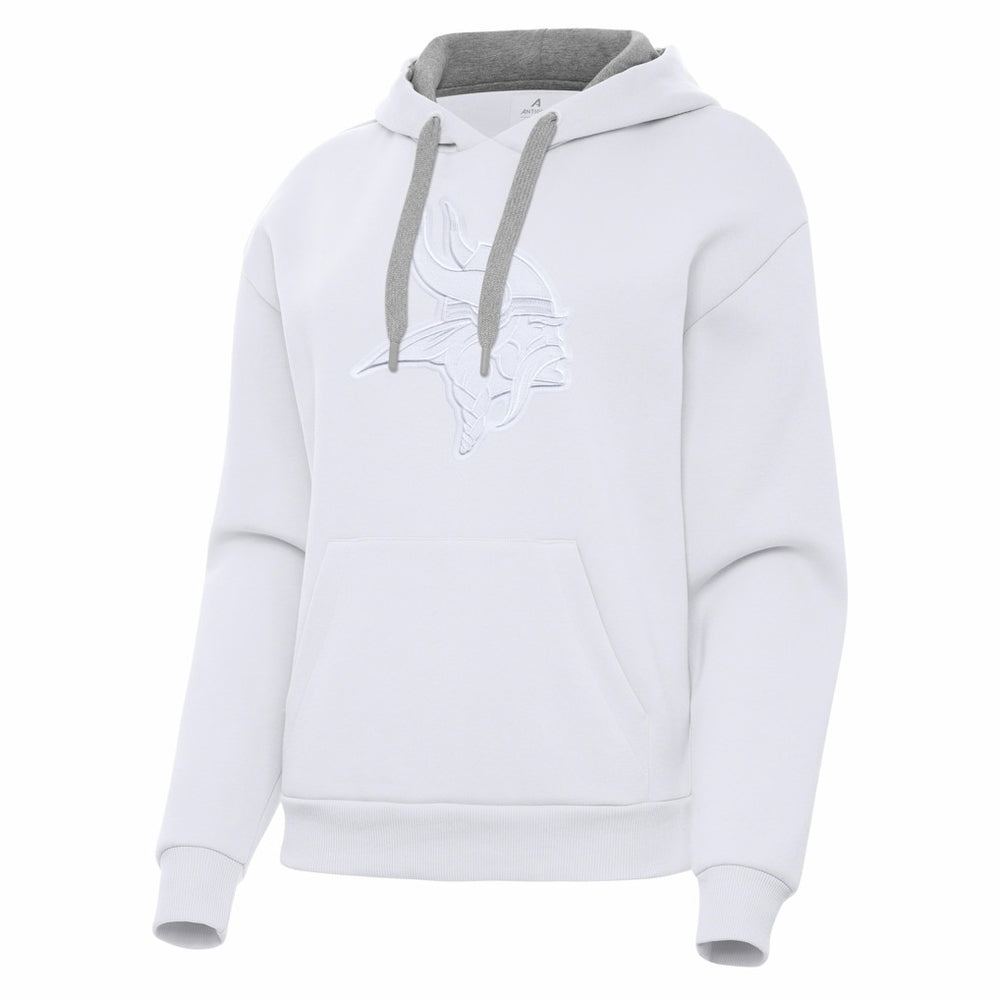 Minnesota Vikings Antigua Women's Victory Pullover Hoodie - White Hoodies