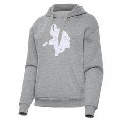 Minnesota Vikings Antigua Women's Victory Pullover Hoodie - Heather Gray Hoodies
