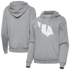 Arizona Cardinals Antigua Women's Victory Pullover Hoodie - Heather Gray Hoodies