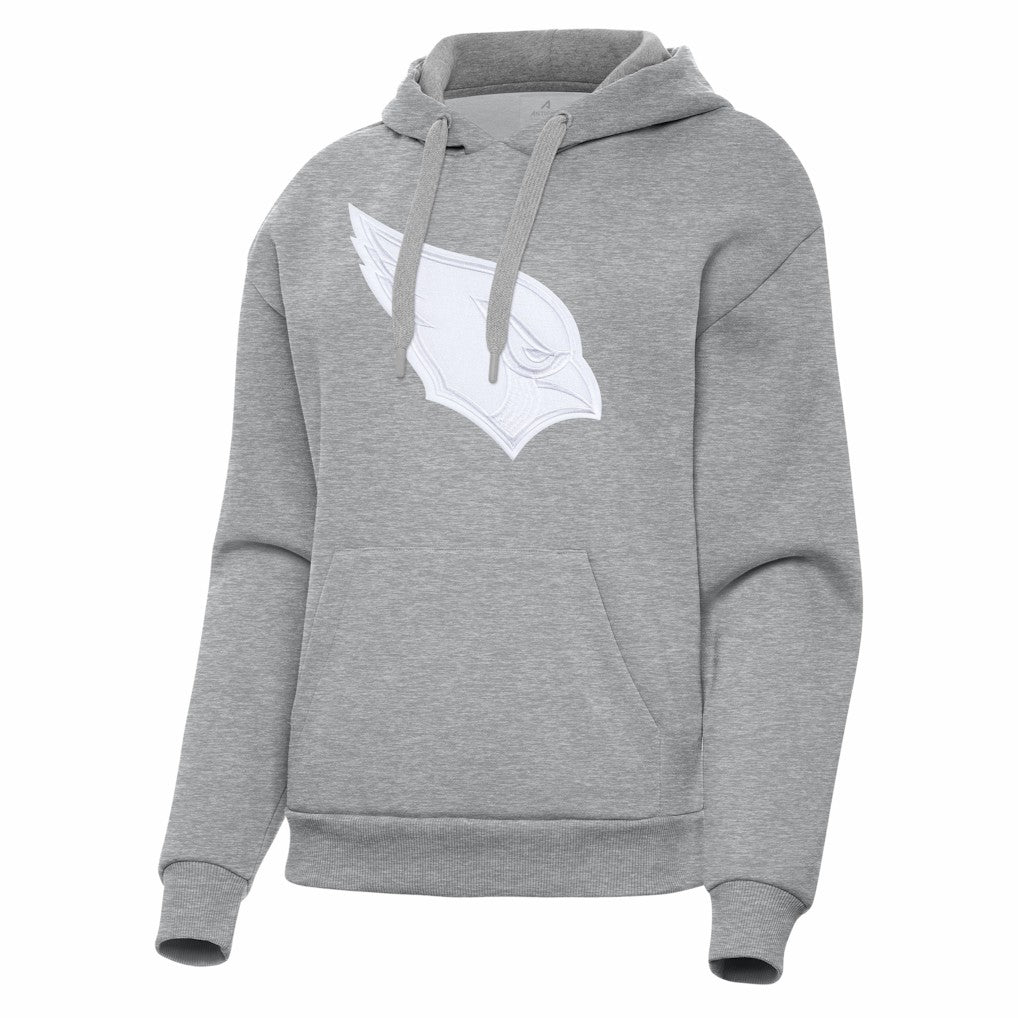 Arizona Cardinals Antigua Women's Victory Pullover Hoodie - Heather Gray Hoodies
