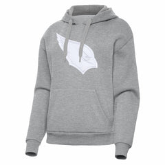 Arizona Cardinals Antigua Women's Victory Pullover Hoodie - Heather Gray Hoodies