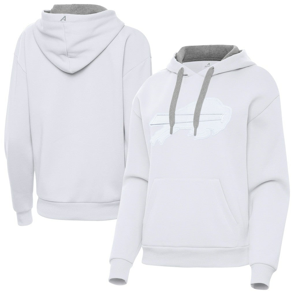 Buffalo Bills Antigua Women's Victory Pullover Hoodie - White Hoodies