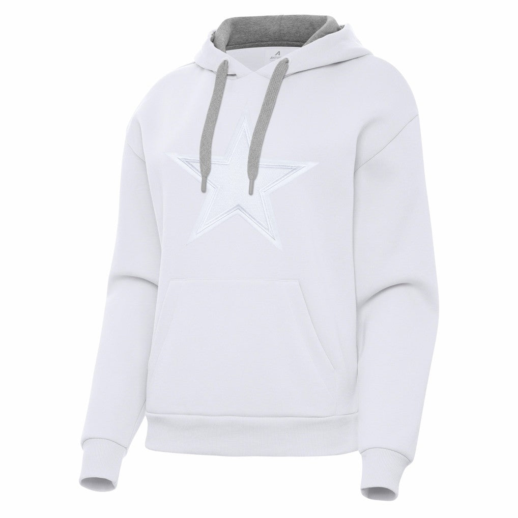 Dallas Cowboys Antigua Women's Victory Pullover Hoodie - White Hoodies