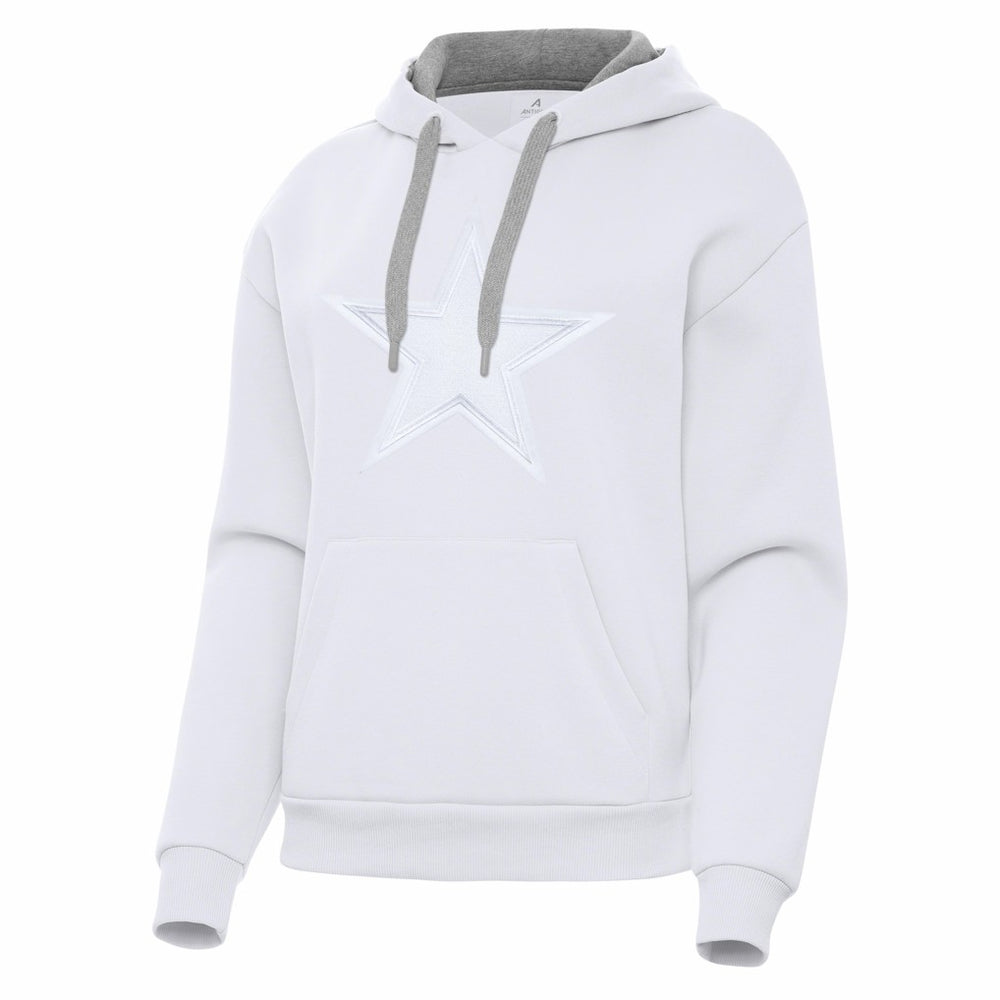Dallas Cowboys Antigua Women's Victory Pullover Hoodie - White Hoodies