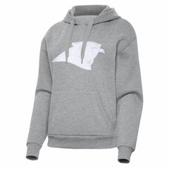Carolina Panthers Antigua Women's Victory Pullover Hoodie - Heather Gray Hoodies
