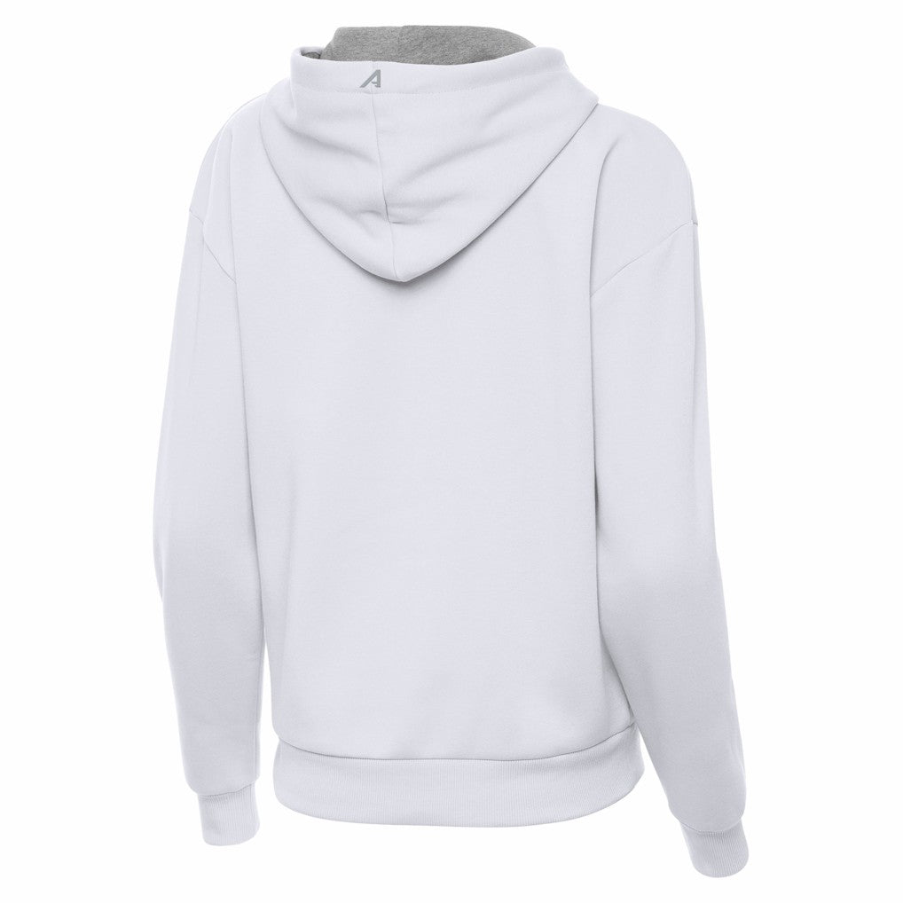 Denver Broncos Antigua Women's Victory Pullover Hoodie - White Hoodies