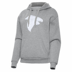 Atlanta Falcons Antigua Women's Victory Pullover Hoodie - Heather Gray Hoodies