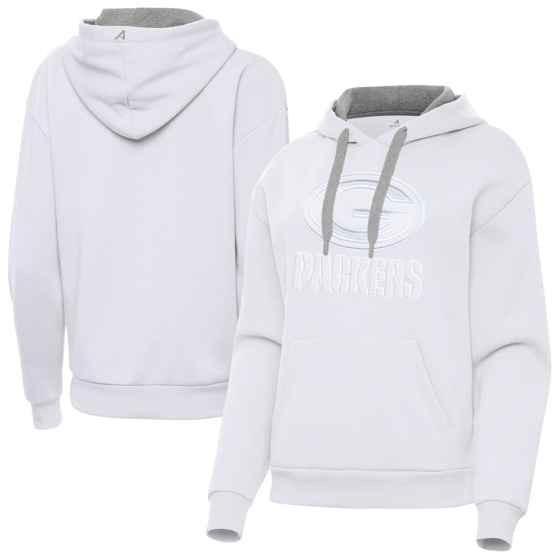 Green Bay Packers Antigua Women's Victory Pullover Hoodie - White Hoodies