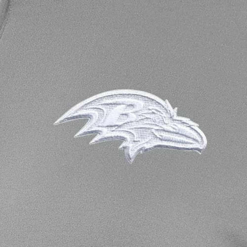 Baltimore Ravens Antigua Women's Reprocess Quarter-Zip Top - Gray Tops