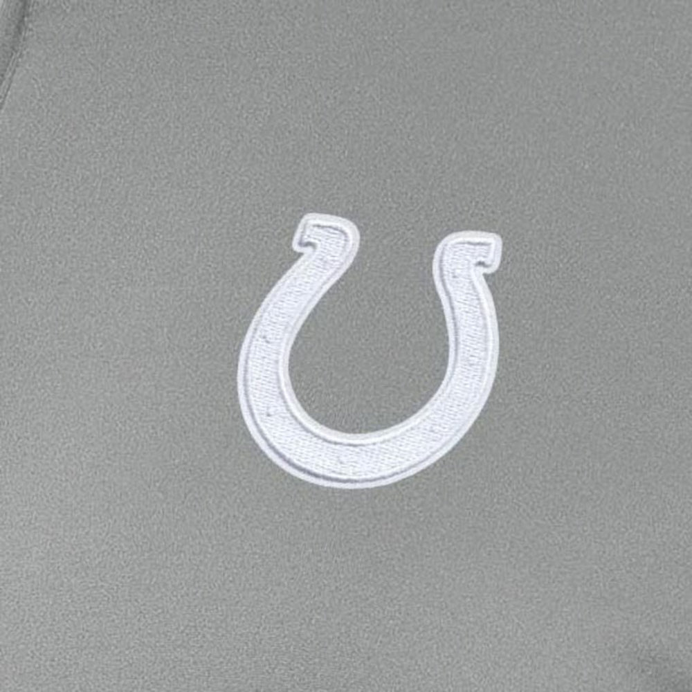 Indianapolis Colts Antigua Women's Reprocess Quarter-Zip Top - Gray Tops