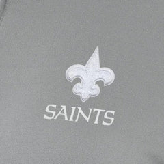 New Orleans Saints Antigua Women's Reprocess Quarter-Zip Top - Gray Tops