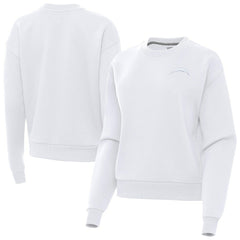 Los Angeles Chargers Antigua Women's Victory Crew Pullover Sweatshirt - White Pullover