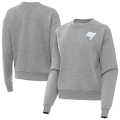 Tampa Bay Buccaneers Antigua Women's Victory Crew Pullover Sweatshirt - Heather Gray Pullover