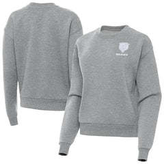 Chicago Bears Antigua Women's Victory Crew Pullover Sweatshirt - Heather Gray Pullover