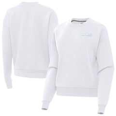 Seattle Seahawks Antigua Women's Victory Crew Pullover Sweatshirt - White Pullover