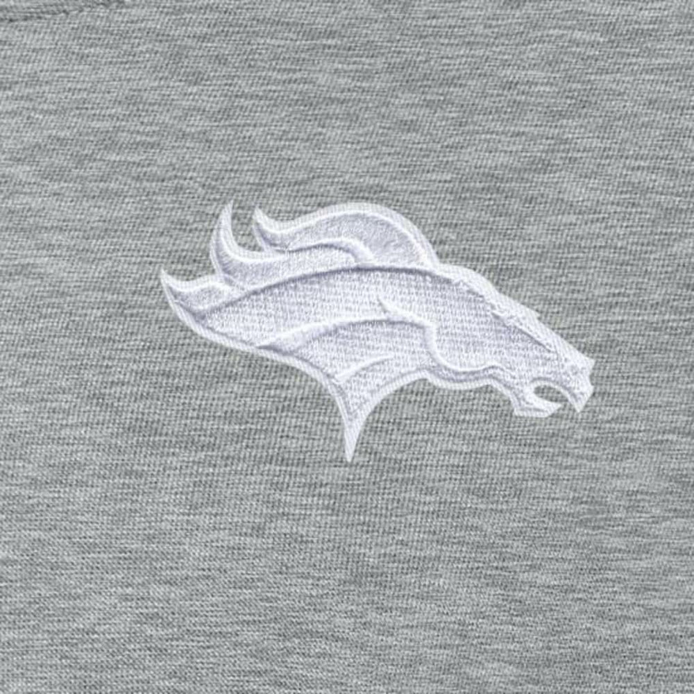 Denver Broncos Antigua Women's Victory Crew Pullover Sweatshirt - Heather Gray Pullover