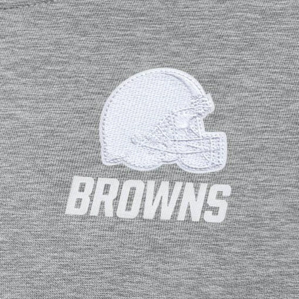 Cleveland Browns Antigua Women's Victory Crew Pullover Sweatshirt - Heather Gray Pullover