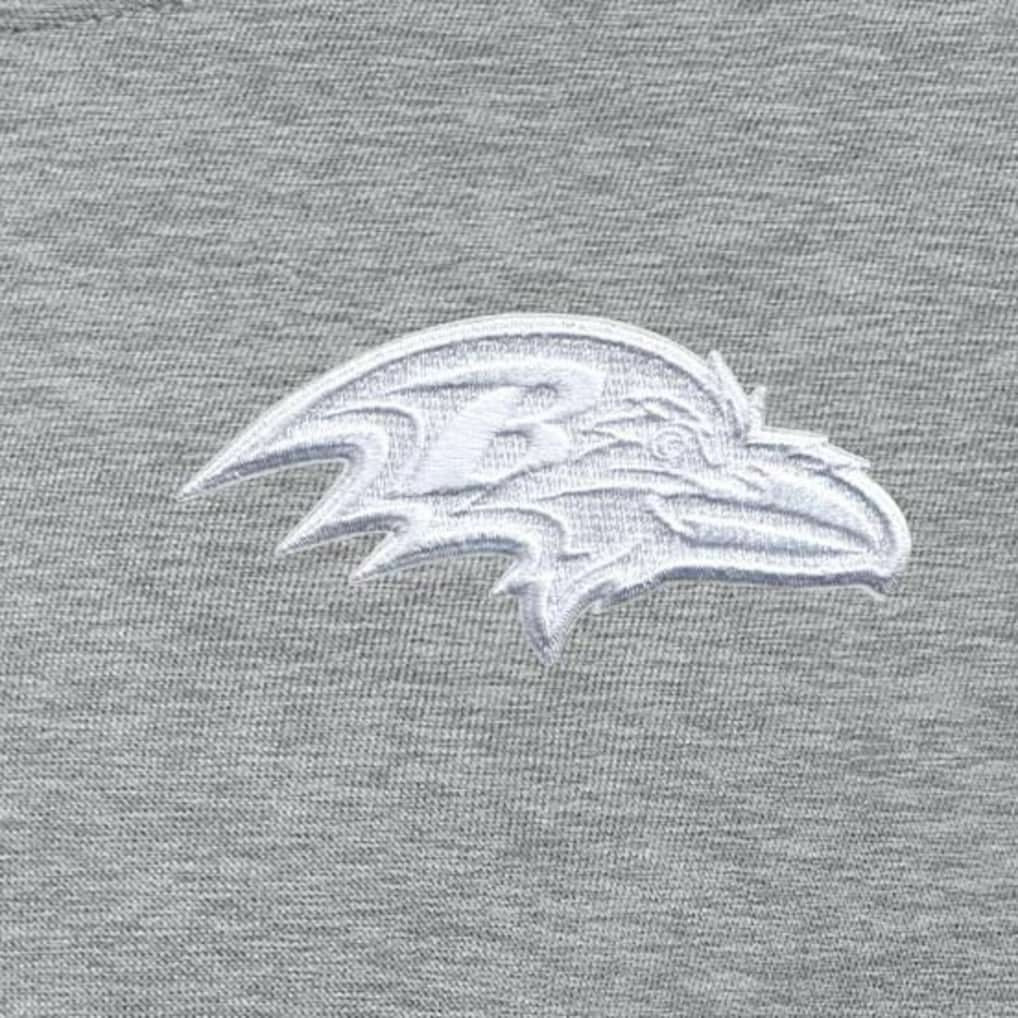 Baltimore Ravens Antigua Women's Victory Crew Pullover Sweatshirt - Heather Gray Pullover