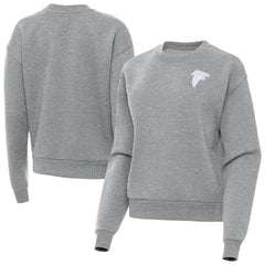 Atlanta Falcons Antigua Women's Victory Crew Pullover Sweatshirt - Heather Gray Pullover
