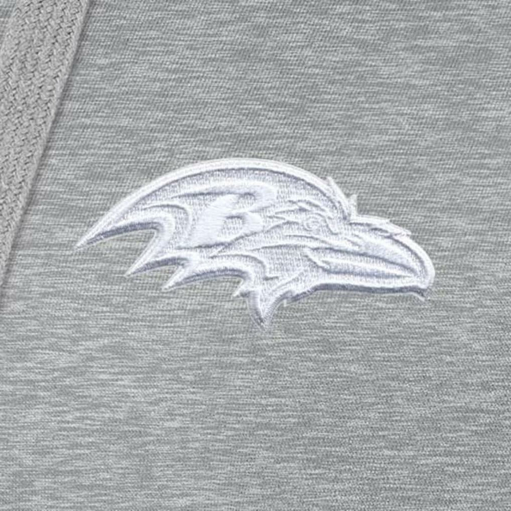 Baltimore Ravens Antigua Women's Victory Pullover Hoodie - Heather Gray Hoodies