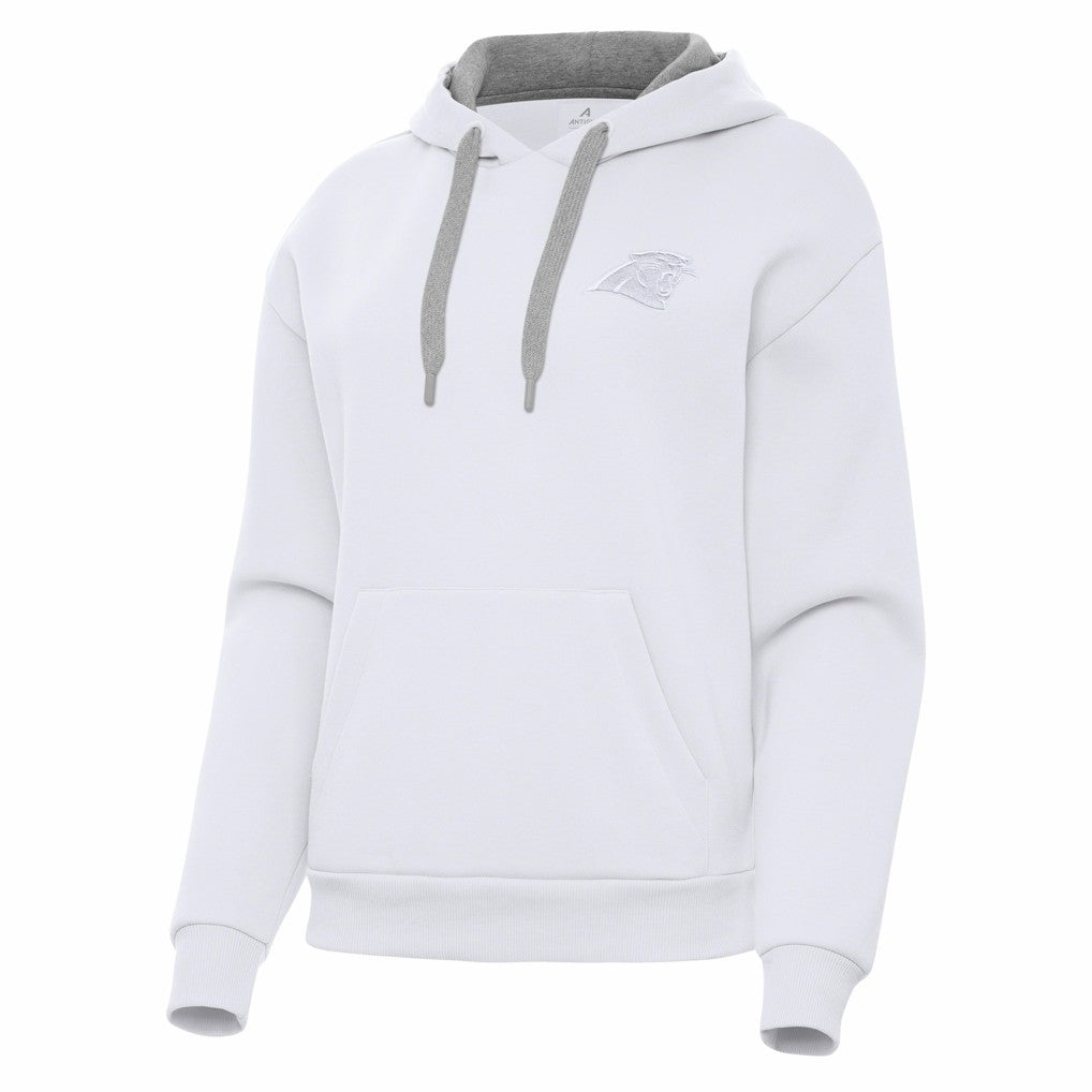 Carolina Panthers Antigua Women's Victory Pullover Hoodie - White Hoodies