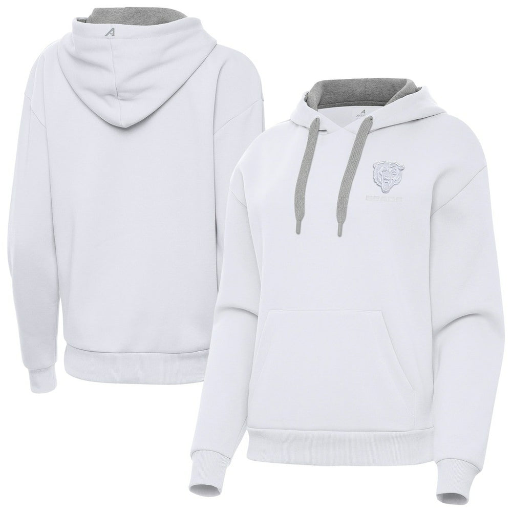 Chicago Bears Antigua Women's Victory Pullover Hoodie - White Hoodies