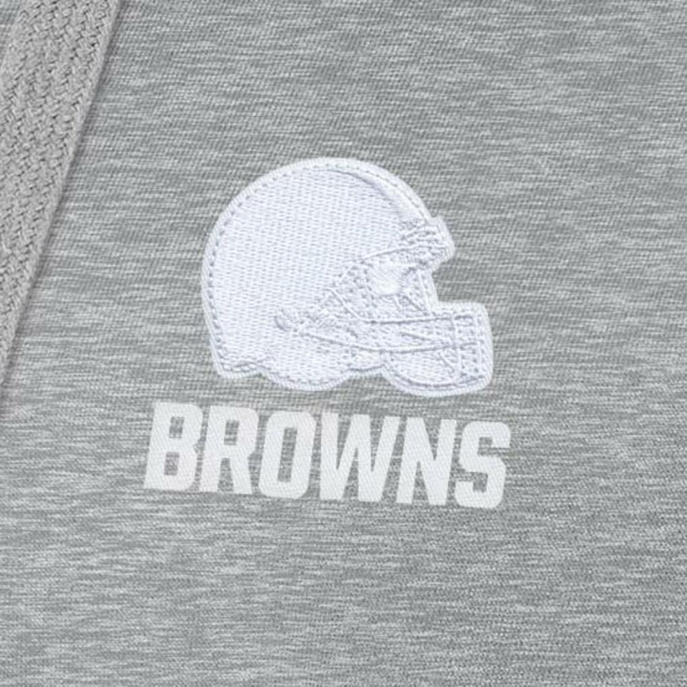 Cleveland Browns Antigua Women's Victory Pullover Hoodie - Heather Gray Hoodies
