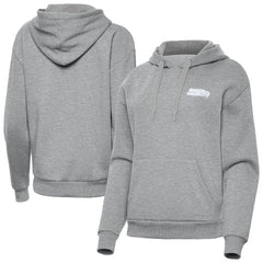Seattle Seahawks Antigua Women's Victory Pullover Hoodie - Heather Gray Hoodies