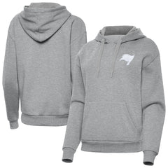 Tampa Bay Buccaneers Antigua Women's Victory Pullover Hoodie - Heather Gray Hoodies