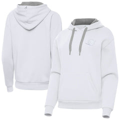 Miami Dolphins Antigua Women's Victory Pullover Hoodie - White Hoodies