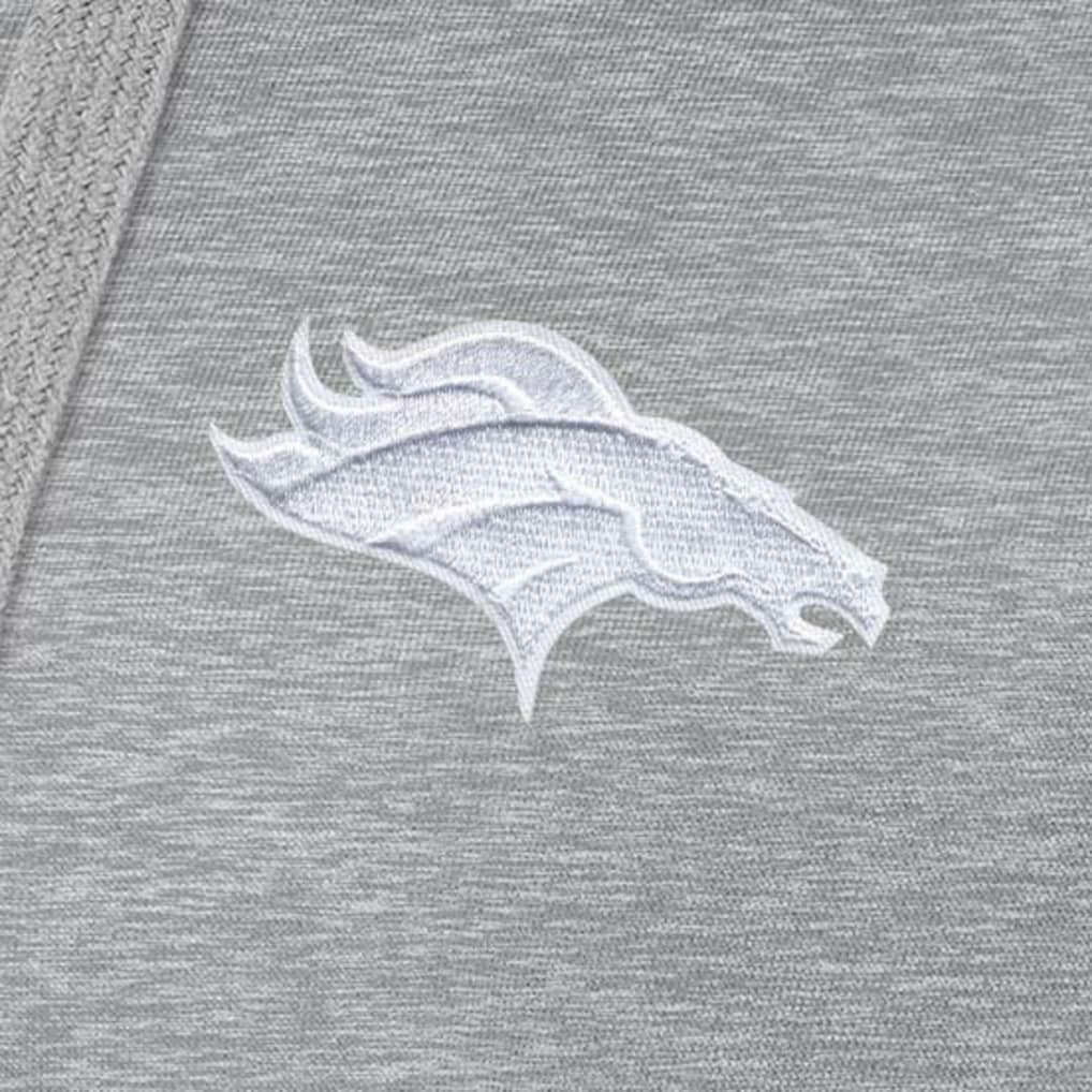 Denver Broncos Antigua Women's Victory Pullover Hoodie - Heather Gray Hoodies