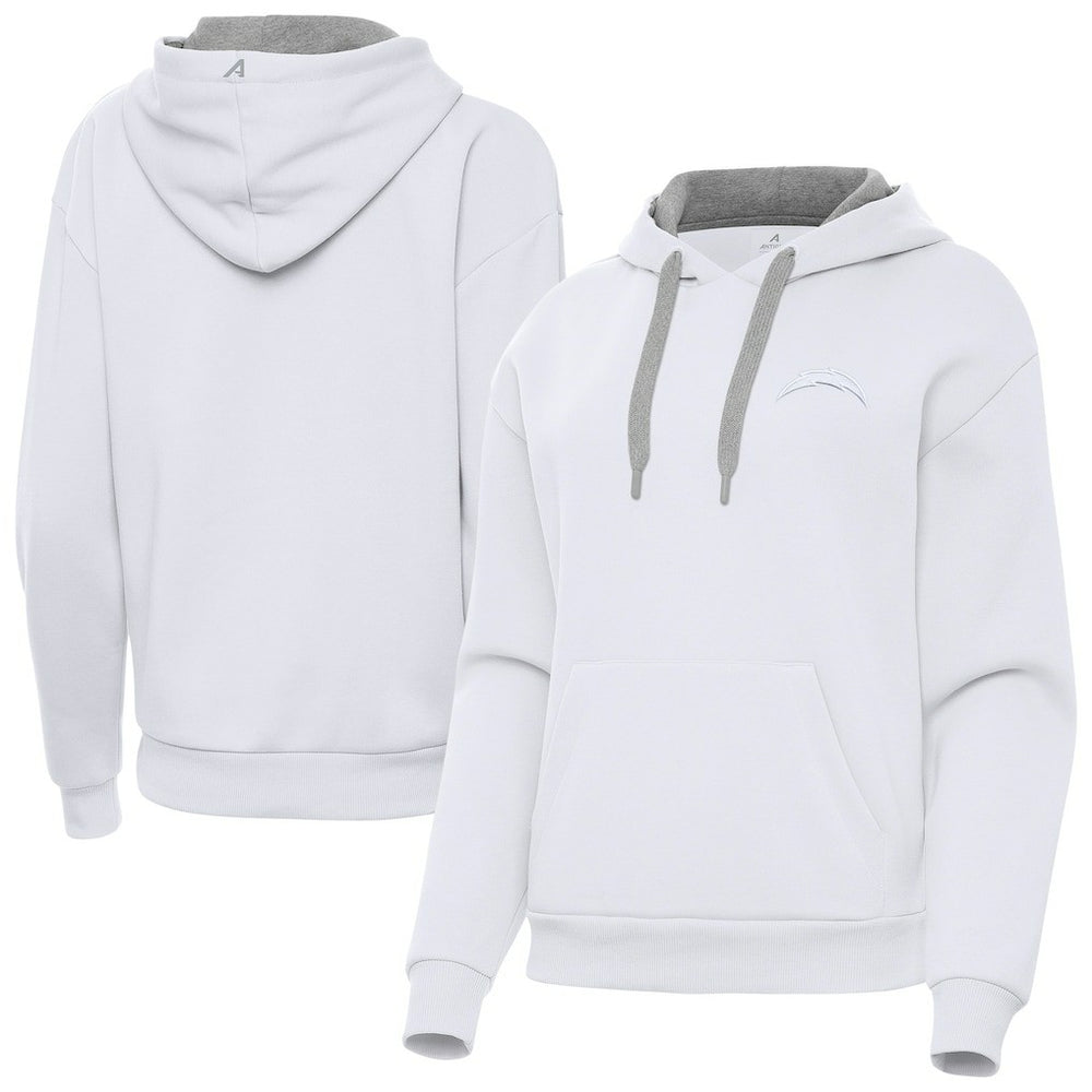 Los Angeles Chargers Antigua Women's Victory Pullover Hoodie - White Hoodies
