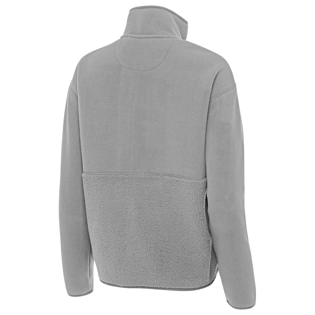 Minnesota Vikings Antigua Women's Figure Half-Zip Sweatshirt - Gray Sweatshirts