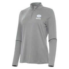 Green Bay Packers Antigua Women's Reprocess Quarter-Zip Top - Gray Tops